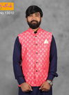 Pink Jute with Jacquard Modi Jacket 13010