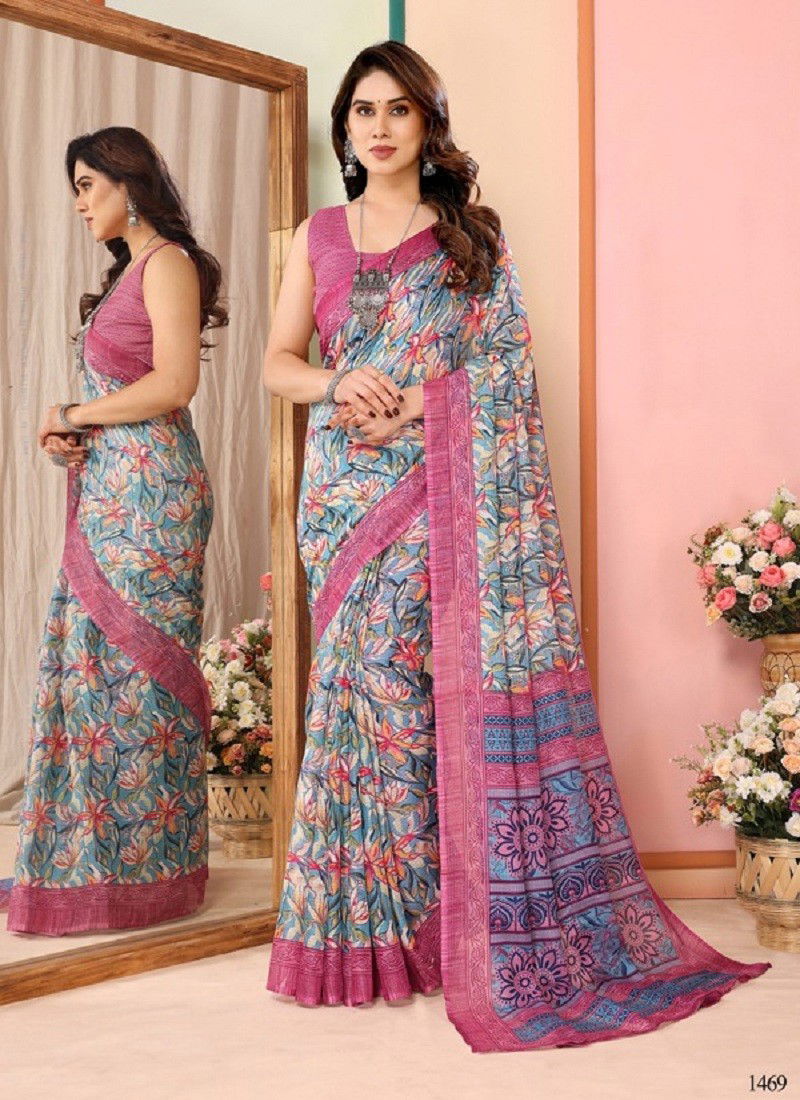 Pink Multi Colour Dyuti Vol 4 By S Walk Designer Saree Wholesale Market In Surat 1669