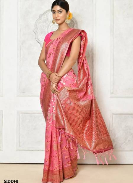 Pink Siddhi By Fashion Lab Cotton Saree Catalog 1306