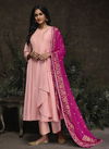 Pink Noora Silk Designer Heavy Handwork Rich Look Party Wear Salwar Suit J11