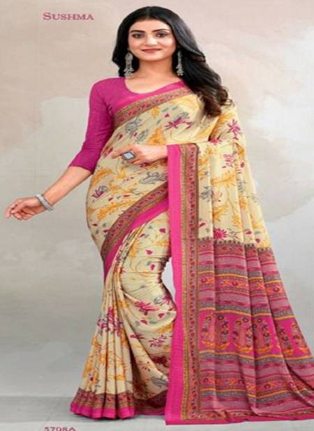 Pink Sushma Set 57 Daily Wear Printed Saree Catalog 5708 A
