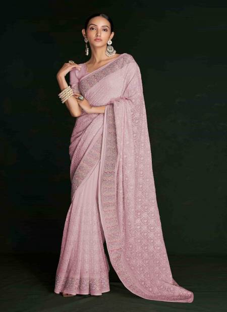 Pink Swarna Vol 5 By Arya Designs Party Wear Saree Catalog 46013