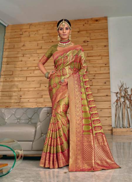 Pista And Maroon Colour Julissa By Joh Rivaaj 43001 To 43008 Printed Sarees Catalog 43001