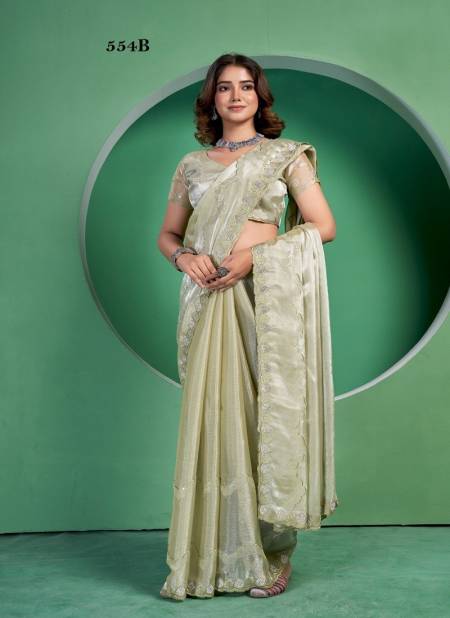 Pista Colour 554 A To E By Suma Designer Burberry Wear Saree Wholesale Shop In Surat 554-B