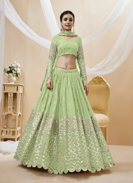 Pista Colour Expression Vol 1 By Zeel Party Wear Lehenga Choli Catalog 311 Catalog