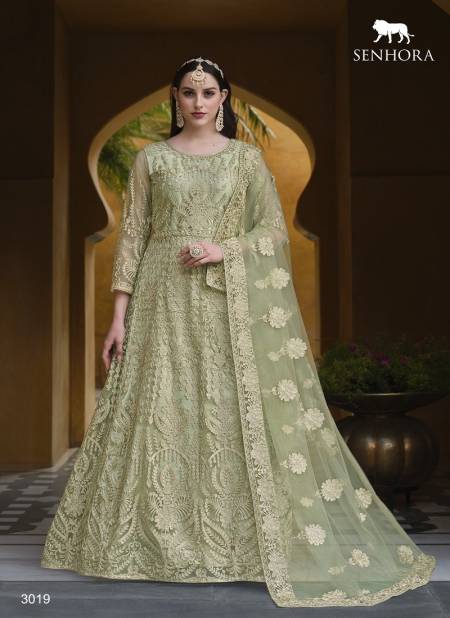 Pista Colour Kalishta By Senhora Net Wedding Salwar Suit Wholesale Market In Surat With Price 3019