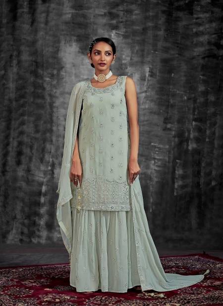 Pista Colour Noorani Saga Vol 6 By Arya Designs Wedding Salwar Suit Catalog 54001