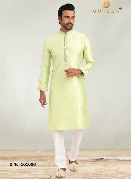 Pista Colour Outluk 101 Wholesale Ethnic Wear Kurta Pajama Catalog 101006