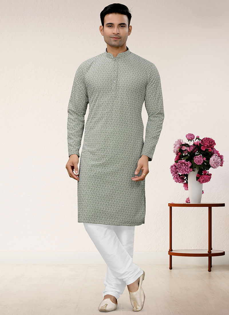 Pista Colour Outluk 114 Occasion Wear Mens Kurta Pajama Catalog 114006