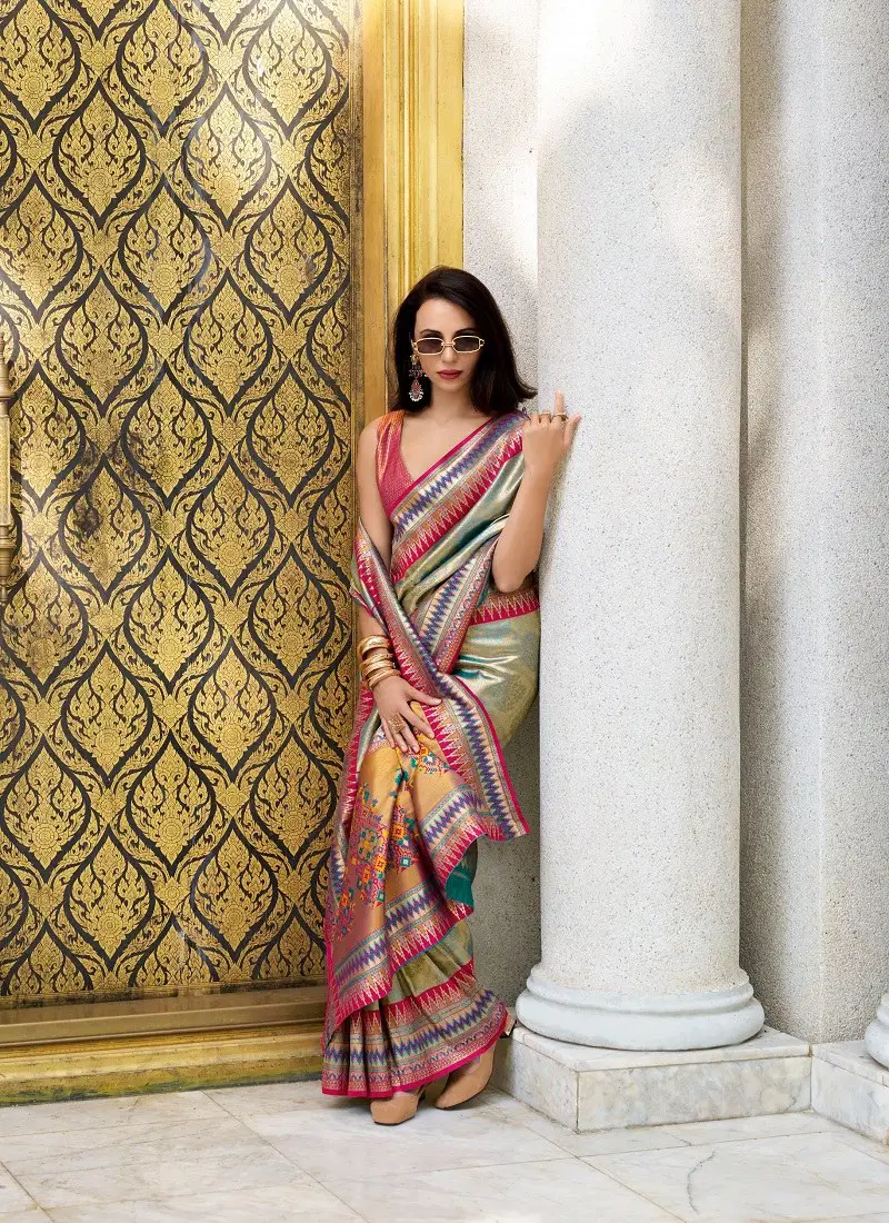 Pista Colour Rajmata By Rajpath Tissue silk Designer Wear Saree Wholesale Market In Surat 144