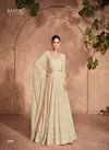 Pista Colour Rivaah By Sayuri Designer Georgette Gown With Dupatta Orders In India 5695