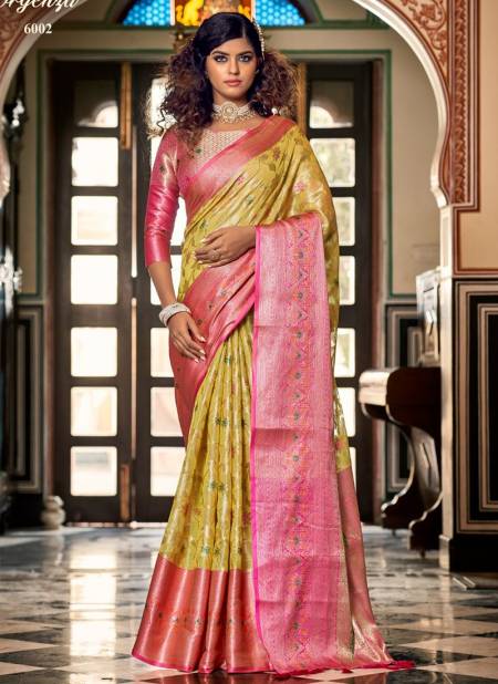 Pista Colour Sadhna The Fabrica Exclusive Wear Wholesale Designer Sarees Catalog 6002