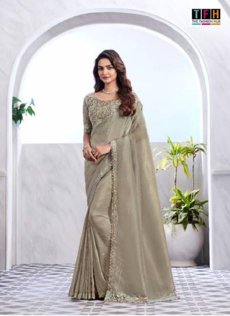 Pista Colour Silver Screen Vol 19 By Tfh Heavy Designer Party Wear Sarees Wholesale Suppliers In India SS-29009
