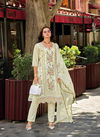 Pista Colour Surbhi By Zaveri Soft Organza Embroidery Readymade Suits Suppliers In India 1332
