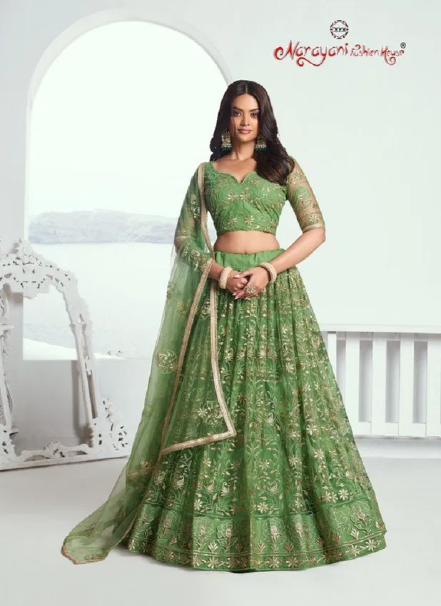 Chandrakala Vol 1 By Narayani Fashion Wedding Wear Net Lehenga Choli Orders In India