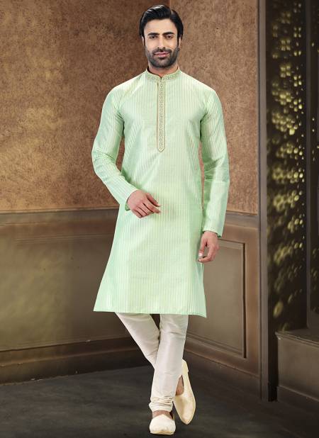 Pista Green Colour Function Wear Exclusive Wholesale Kurta Pajama Catalog 2033