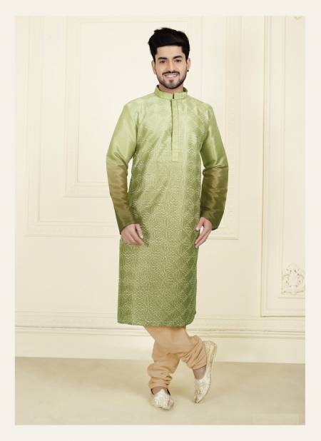 Pista Green Colour Function Wear Mens Kurta Pajama Wholesale Clothing Distributors In India 1611-2 