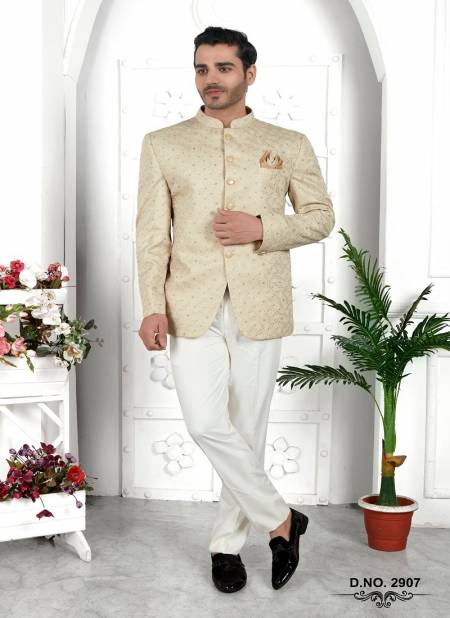Pista Green Colour Party Wear Mens Desginer Jodhpuri Jacket Wholesale Online 2907