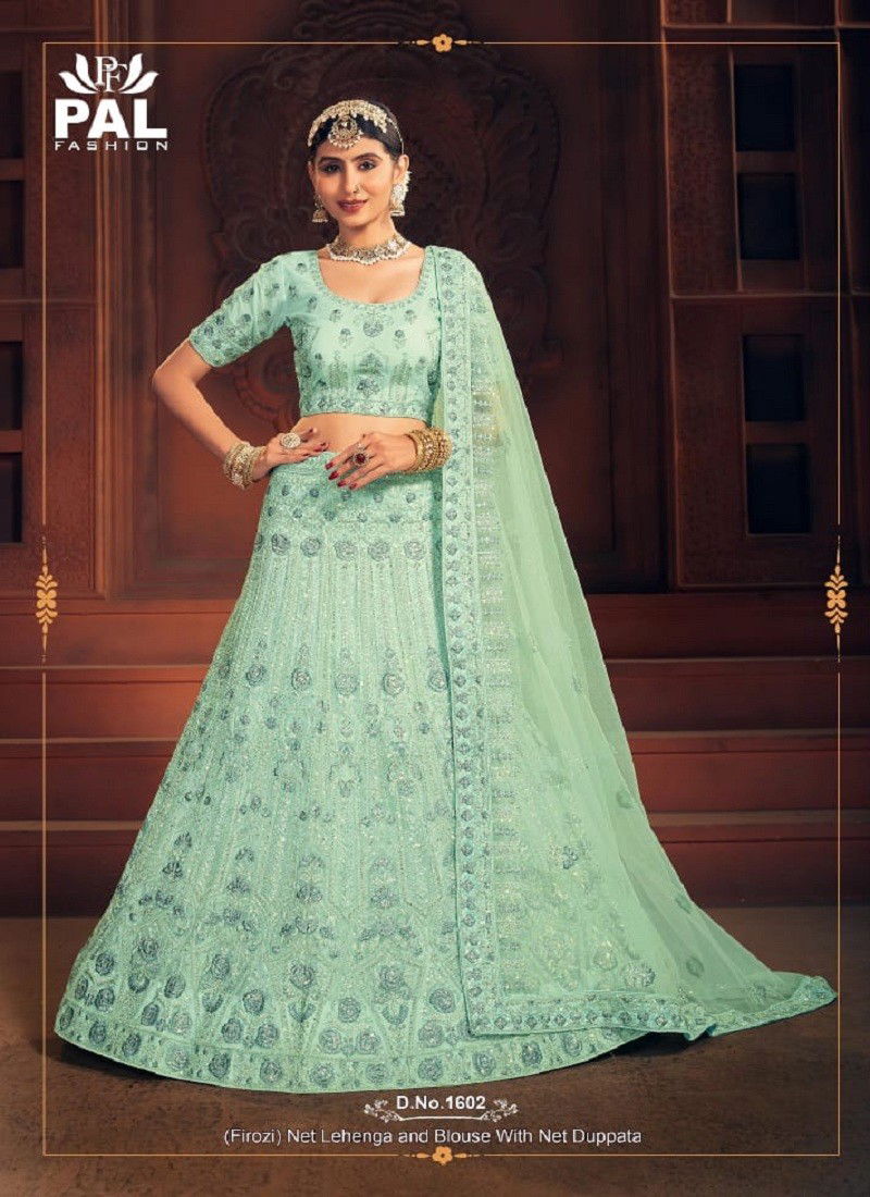 Pista Super Hit Lehenga Designs By Pal Fashion Party Wear Lehenga Choli Catalog 1602