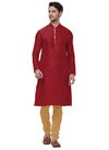 Pride N Dot Kurta Latest Casual Wear Silk Kurta Collection ND24009Maroon