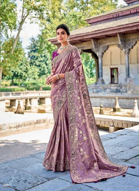 Purple Anaara By Tathastu 6201 To 6210 Series Saree Wholesale Online 6208 Catalog