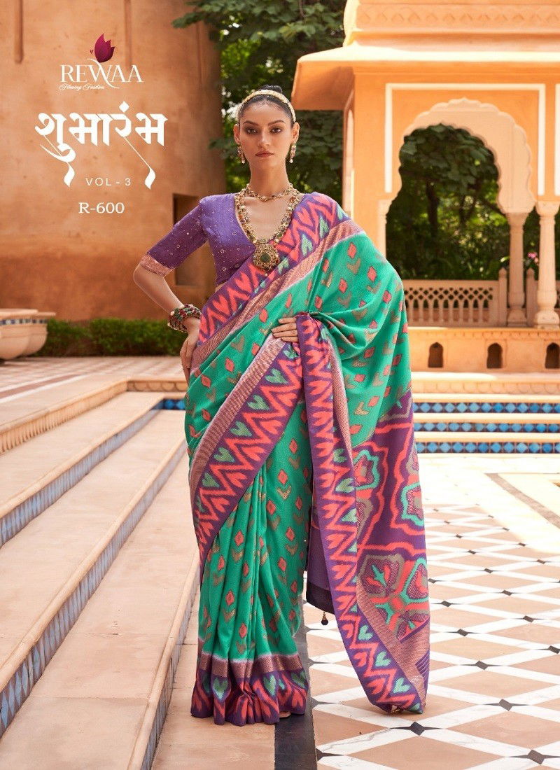 Shumbharambh Vol 3 By Rewaa Printed Saree Catalog