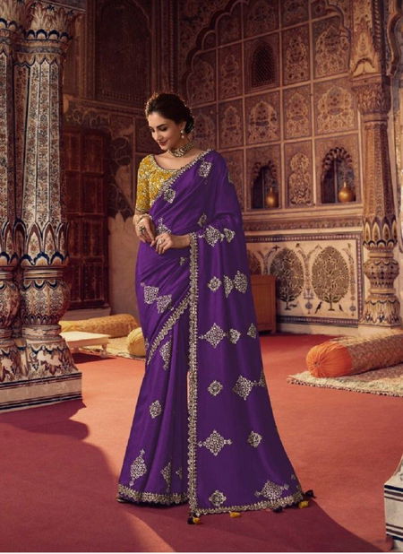 Purple Color Olvia By Sulakshmi Designer Saree Catalog 7804 Catalog