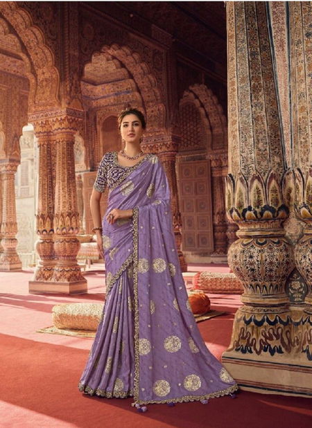 Purple Color Olvia By Sulakshmi Designer Saree Catalog 7809 Catalog