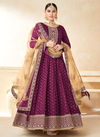 Purple Colour Aanaya Vol 152 Twisha Wedding Wear Gown Catalog 5202