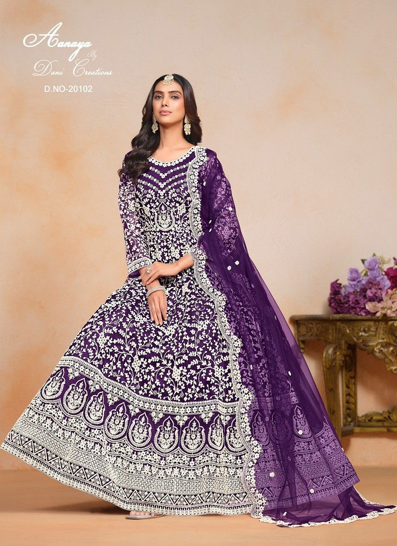 Purple Colour Aanaya Vol 201 By Twisha Net Designer Salwar Suit Suppliers In India 20102