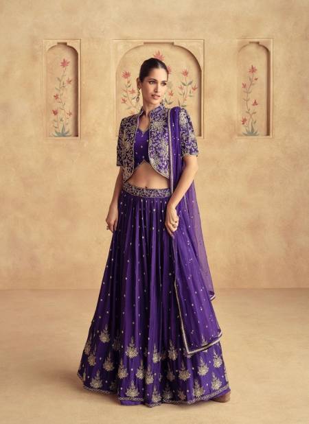 Purple Colour Alfaaz By Aashirwad Designer Fancy Readymade Suits Orders In India 10096