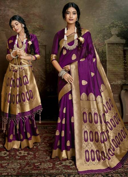 Purple Colour All Time Hit Vol 3 Function Wear Wholesale Silk Sarees Catalog 11006 D