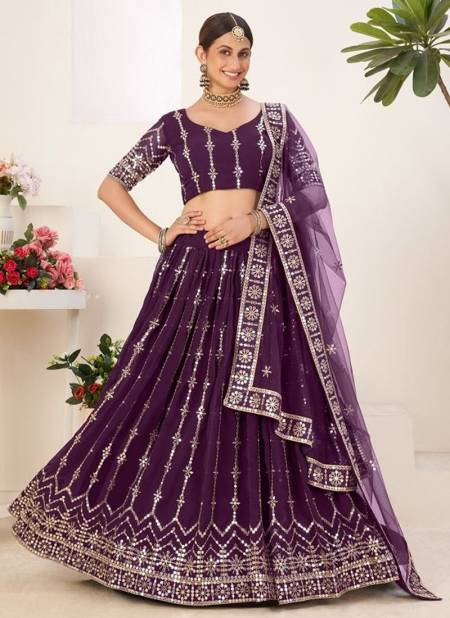 Purple Colour Amrita Vol 2 Wholesale Designer Lehenga Choli Catalog 3007