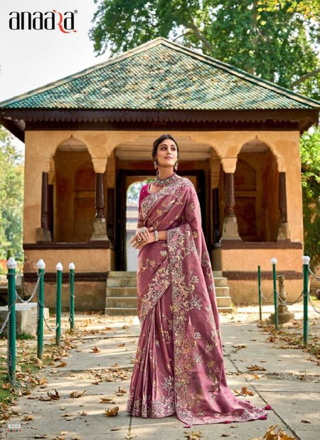 Purple Colour Anaara By Tathastu 6201 To 6210 Series Saree Wholesale Online 6203 Catalog