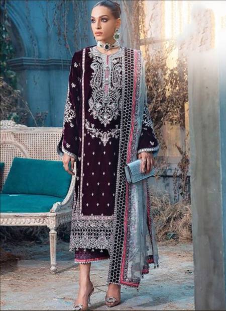 Purple Colour Anaya Vol 1 Wholesale Festive Wear Designer Salwar Suit Catalog DS 144