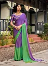 Purple Colour Aruna Vol 4 By Stavan Velvet Chiffon Designer Party Wear Saree Orders In India AN 28