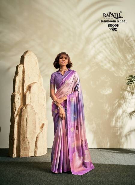 Purple Colour Asopalav Silk By Rajpath Digital Printed Wedding Sarees Wholesale Market In Surat 186006