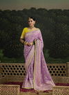 Purple Colour Baisaa By Kimora Dola Silk Occasion Wear Saree Suppliers In India SA 313
