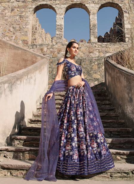 Purple Colour Bridesmaid Vol 30 By Khushbu Fashion Designer Lehenga Choli Catalog 2306