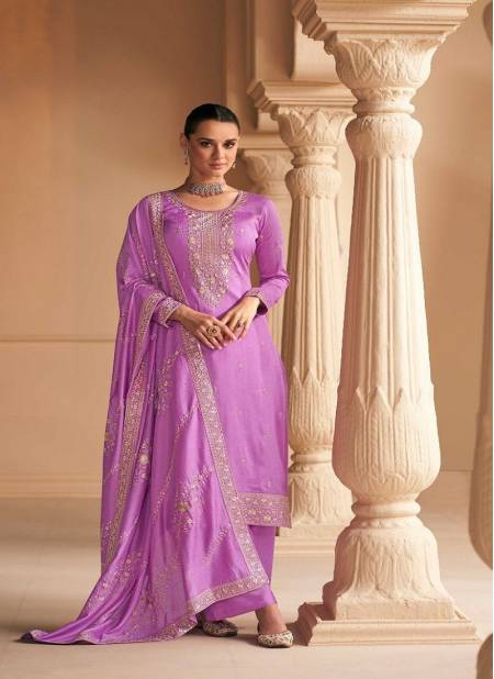 Purple Colour Falak By Aashirwad Wedding Salwar Suit Catalog 9654