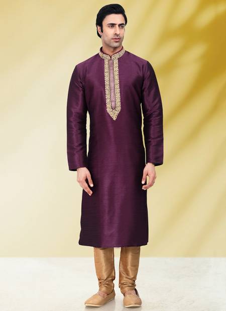 Purple Colour Function Wear Wholesale Kurta pajama Catalog 1653