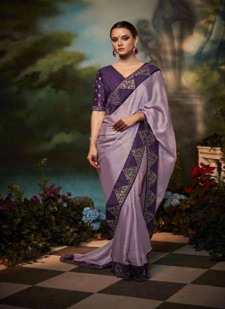 Purple Colour Kajal Vol 2 By Kimora Fancy Wedding Designer Saree Catalog KS 5249