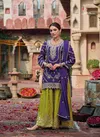 Purple Colour Kanak By Eba Chinon Designer Readymade Suits Orders In India 1798