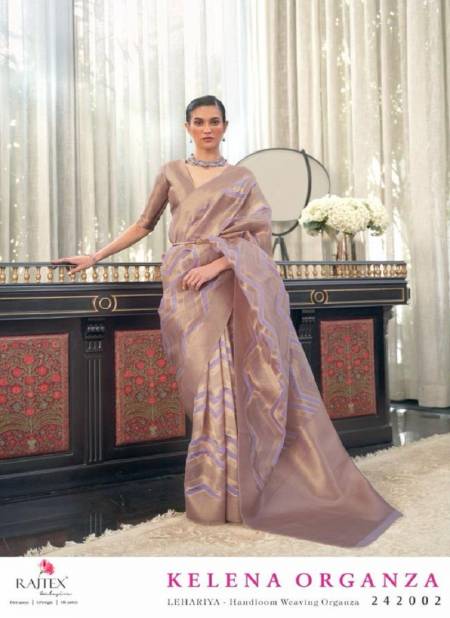 Purple Colour Kelena Organza By Rajtex Organza Handloom Weaving Wedding Sarees Wholesale Shop In Surat 242002
