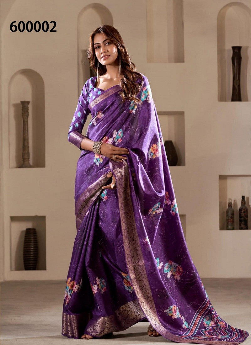 Purple Colour Litchi By Rajpath Soft Dola Silk Saree Wholesalers In Delhi 600002