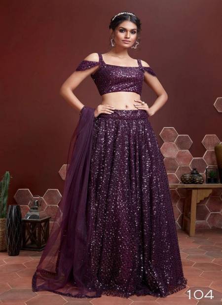 Purple Colour Mandakini Vol 1 By Zeel Clothing Wedding Wear Lehenga Choli Exporters In India 104