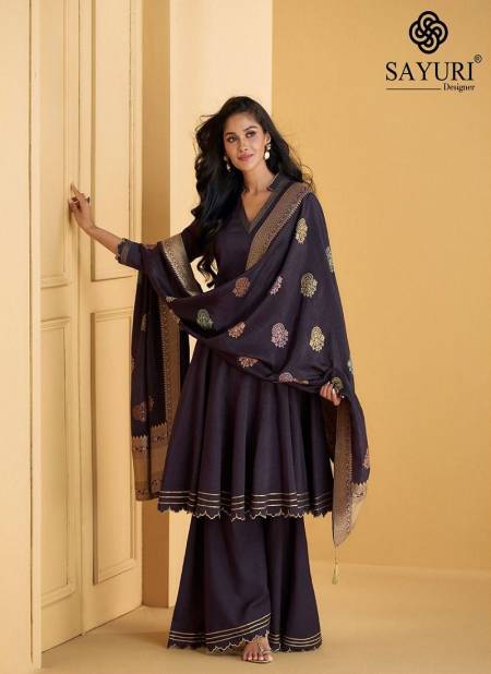 Purple Colour Mandira By Sayuri Silk Designer Readymade Suits Wholesale Online 5544