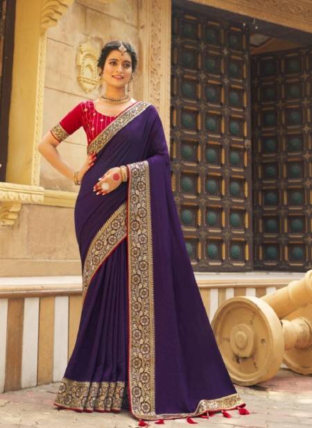 Purple Colour Manyta By Suma Designer Wedding Wear Saree Wholesale Market In Surat With Price 1010