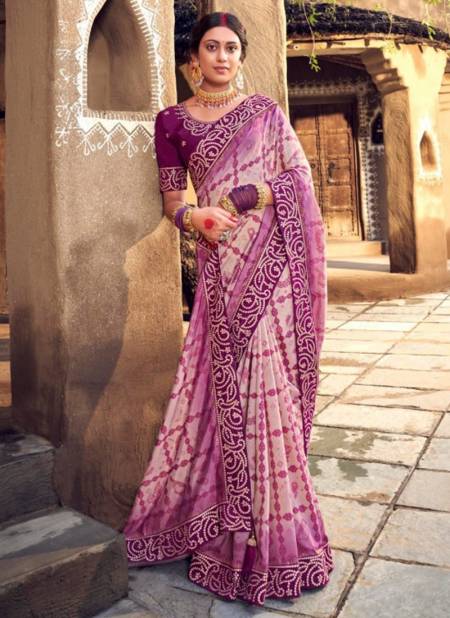 Purple Colour Naina Sunaina Festive Wear Wholesale Silk Sarees 1308