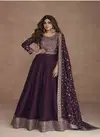 Purple Colour Navya Aashirwad Function Wear Wholesale Gown Catalog 9520